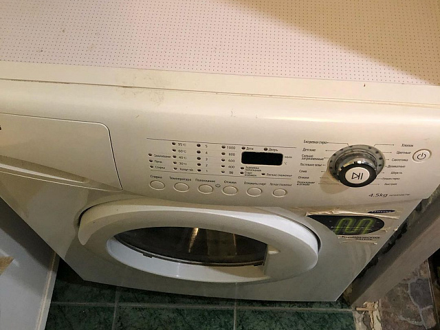 Демонтаж встроенной стиральной машины