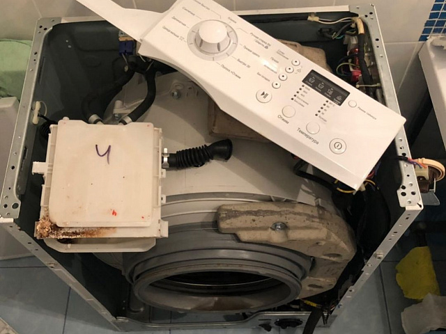 Замена панели управления стиральной машины